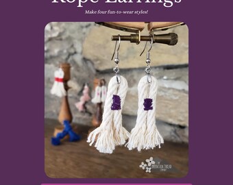 Rope Earrings Download PDF Pattern
