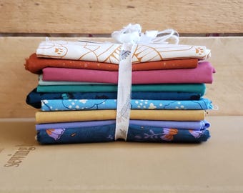 Curated Fat Quarter Bundle "Art Deco Dog"—DIY Quilting Sewing Ruby Star Tula Pink Cotton+Steel Moda 100% Cotton