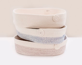 Coiled Rope Oval Basket PDF Pattern- Make Your Own Craft DIY Instant Digital Download Sewing Pattern Tutorial Organizer Bowl Storage