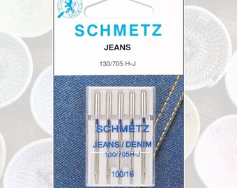 Schmetz Pack of 5 Denim Needles Heavy Duty—100% Cotton Rope Solid Braid Rope Cord Macrame Coiled Basket Bowl Basketry DIY Make It Yourself