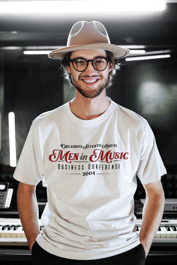 men in music business conference t shirt