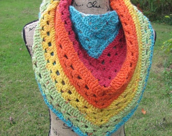 Rainbow Sprinkles Triangle Scarf