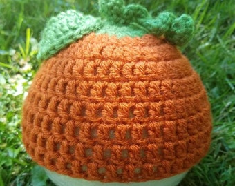 Infant Pumpkin Beanie