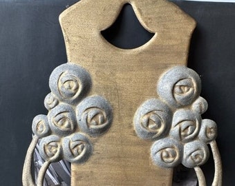 Antique ArtDeco French  tin match holder wall ,rare