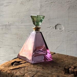 Antique French  parfume Bottle  professional hand made glass,Art Noveau glass rare