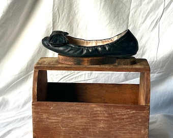 Antique  primitiv shoe shine box  1920  wood hand made nice piece