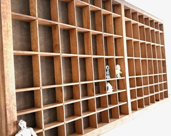 Hamilton 19c Letterpress ,wood antique letterpress,organiser hobbi shelf,Waldorf wood toy