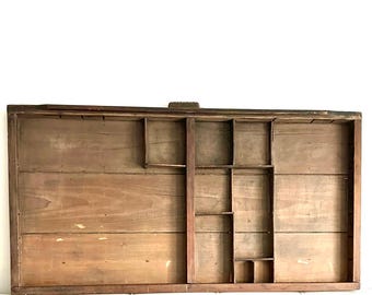 Hamilton 19c Letterpress ,wood antique letterpress,organiser hobbi shelf,Waldorf wood toy