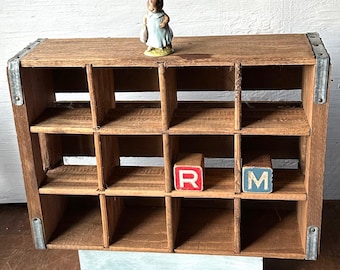 Vintage Coca -Cola style wood box home decoration   toy and kitchen organizing and art style industrial