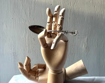 Vintage Pair 12" wooden Mannequin Display Hands