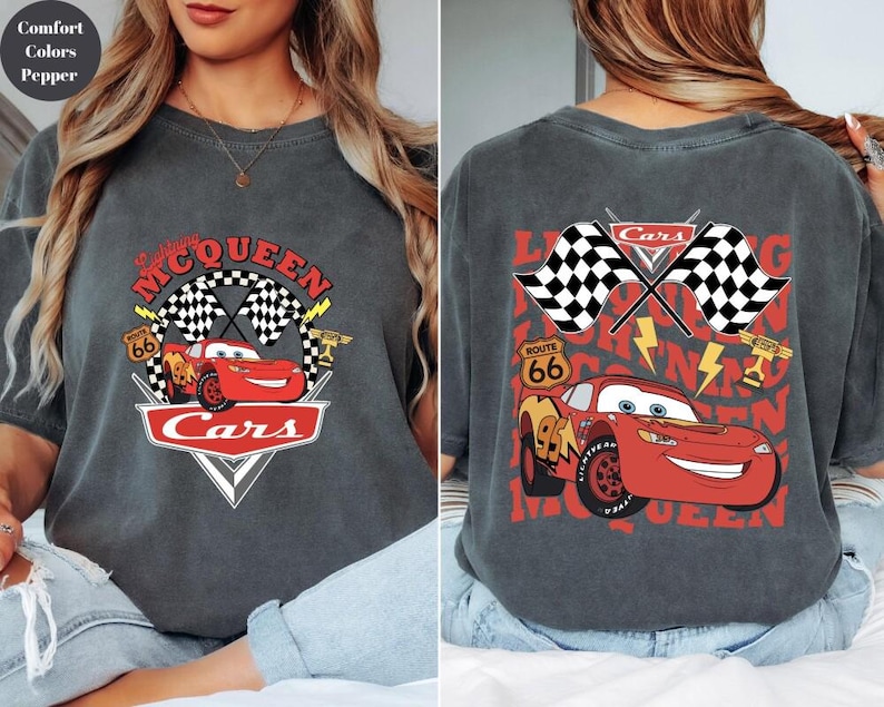 Lightning McQueen shirt, Disneyland Cars Movie Shirt, Magic Kingdom Shirt, Disneyland Road Speed Tee, Load Fast Tee imagem 1