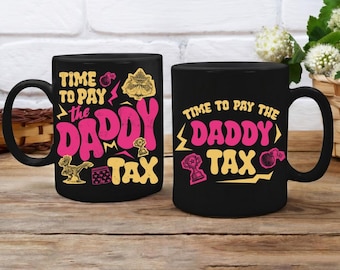 Taza de impuestos de Carl Daddy de Dungeon Crawler, Taza de impuestos de papá "Es hora de pagar los impuestos de papá", Taza de donut de princesa "Maldita sea", Taza del Día del Padre para amantes de los libros de ciencia ficción