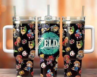 Hero Triforce Sword Game Fan Gift Insulated Tumbler 20oz 30oz 40oz With Handle