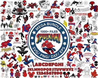 Spider Man Bundle Png-Dateien | Spiderman Png | Spidey Superhero Png Avengers Team Digitaler Download