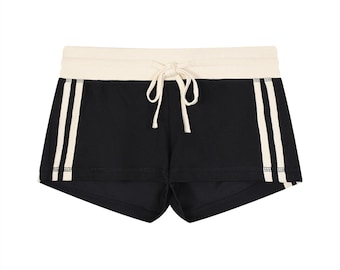 Women's Contrast Stripe Track Shorts
