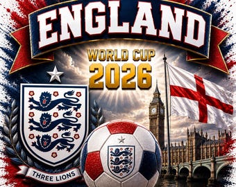 England Soccer Shirt | World Cup 2026 Fan Tee | England Soccer Gift | Match Day Shirt | England Soccer Fan Apparel