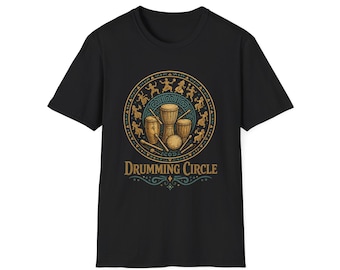 Drumming Circle T-Shirt | Hand Drum Djembe Percussion Design