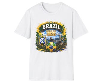 Brasil World Cup 2026 t-shirt, Soccer Tee, Brasil Soccer Fan Tee, Football Fan T-Shirt, USA 2026, Mexico 2026, Canada 2026