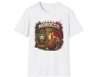 Morocco Soccer Shirt | World Cup 2026 Fan Tee | Morocco Soccer Gift | Match Day Shirt | Morocco Fan Apparel