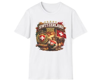 Switzerland Soccer Shirt, World Cup 2026 Shirt, Switzerland Football Fan Tee, Switzerland Jersey Gift, Soccer Fan Shirt, Match Day Apparel