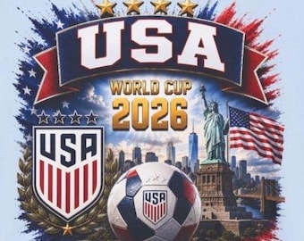 USA World Cup 2026 Soccer Shirt, Soccer Fan T-Shirt, American Football Supporter Tee, Match Day Gift, USA Fan Apparel