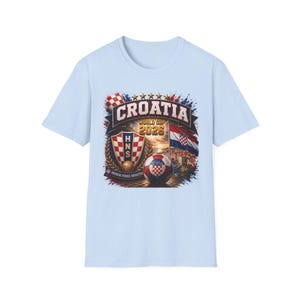 Koszulka kibica Mistrzostw Świata w Chorwacji 2026, herby vintage, flagi w szachownicę zdjęcie 9