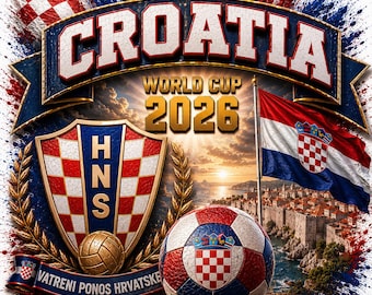 Croatia Soccer Shirt | World Cup 2026 Fan Tee | Croatia Soccer Gift | Match Day Shirt | Croatia Soccer Fan Apparel
