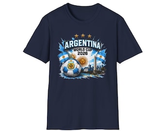 Argentina World Cup 2026 t-shirt, Soccer Tee, Argentina Soccer Fan Tee, Football Fan T-Shirt, USA 2026, Mexico 2026, Canada 2026