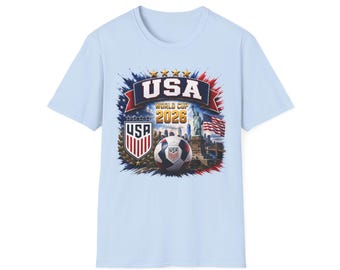USA World Cup 2026 t-shirt, Soccer Tee, USA Soccer Fan Tee, Football Fan T-Shirt, USA 2026, Mexico 2026, Canada 2026