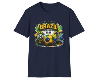 Brasil World Cup 2026 t-shirt, Soccer Tee, Brasil Soccer Fan Tee, Football Fan T-Shirt, USA 2026, Mexico 2026, Canada 2026