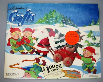 Herrschner's Craft Christmas Catalog Vintage 1987