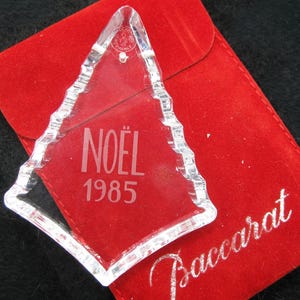 ヴィンテージ バカラ フランス製クリスタル ノエル クリスマス 1985