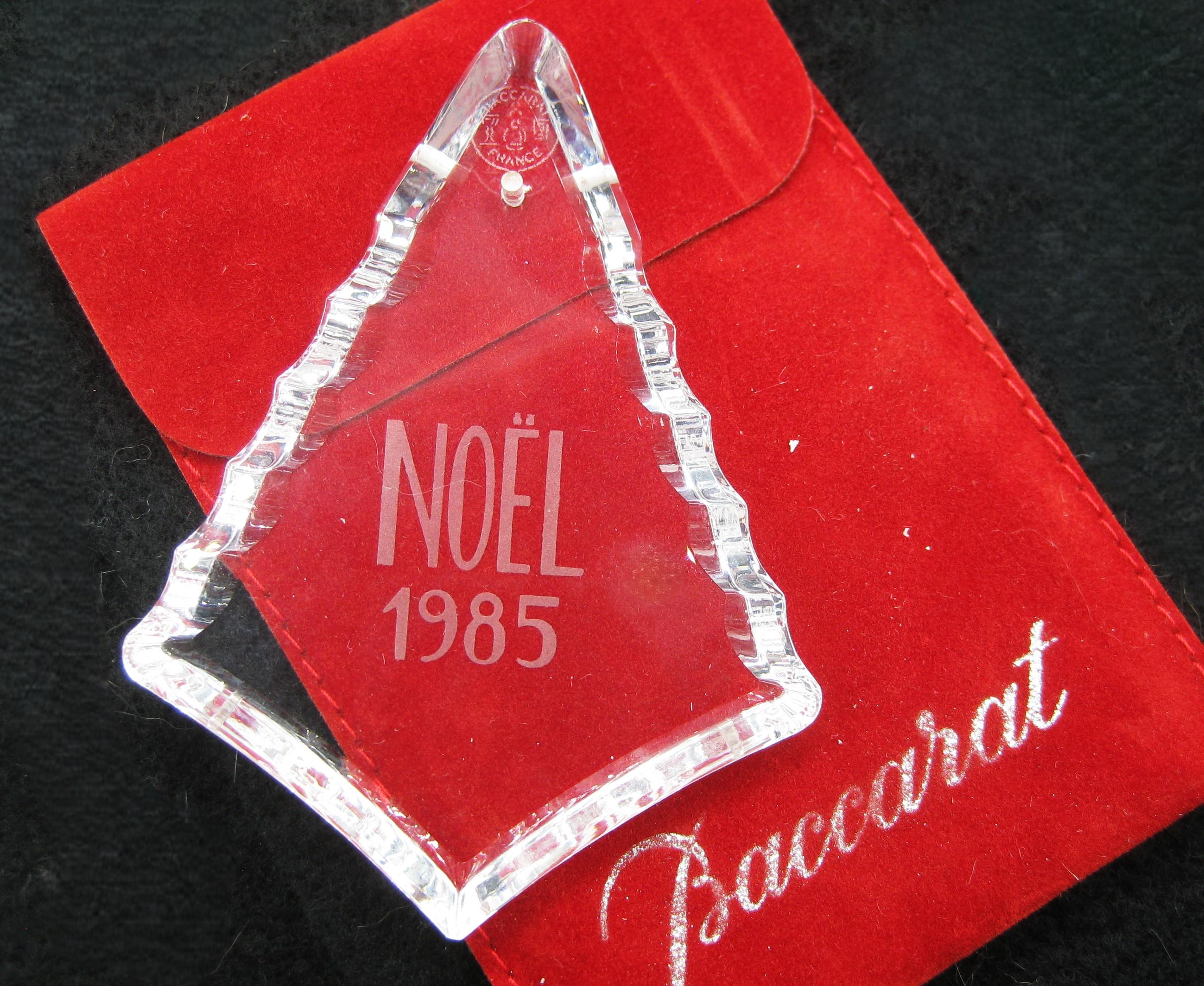 ヴィンテージ バカラ フランス製クリスタル ノエル クリスマス 1985