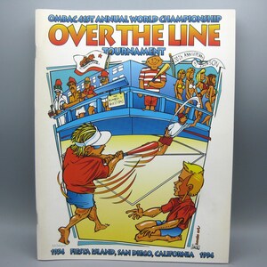 Vintage 90s 1994 Old Mission Beach Athletic Club OMBAC Over The Line OTL Official Program Color Photos San Diego