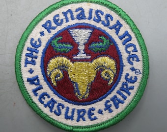 Parche de recuerdo bordado para chaqueta, estilo renacentista de los años 70, estilo Pleasure Faire California