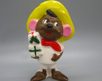 Vintage 1978 Speedy Gonzales Warner Brothers Ceramic Christmas Tree Ornament