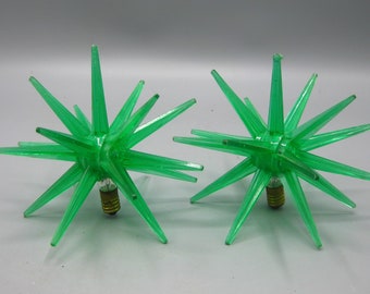 Groupe de 5 lumières à bulles de Noël. 4 or 1 argent. Bases en plastique  transparent. Unique -  France