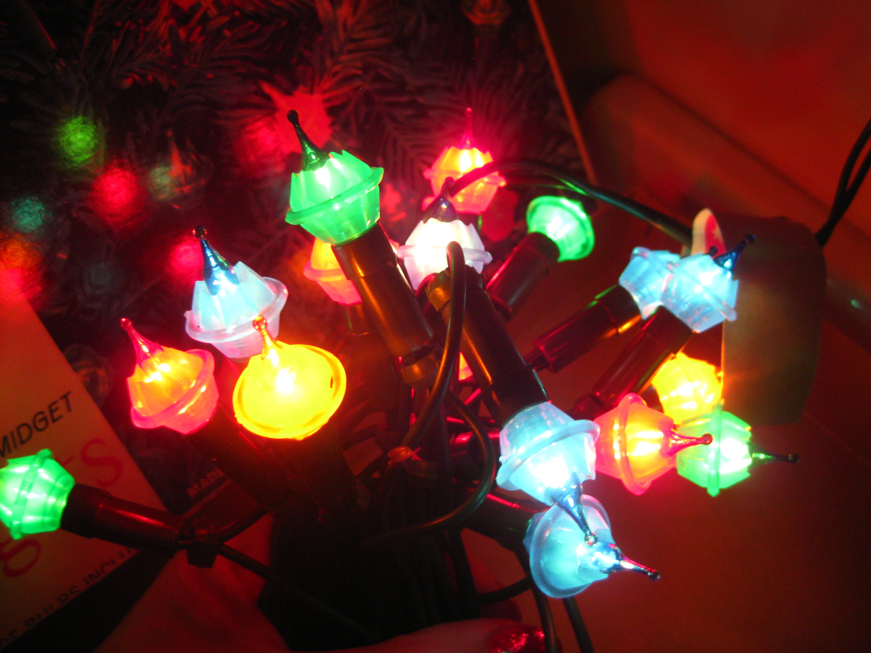 Retro tulip christmas lights Clearance