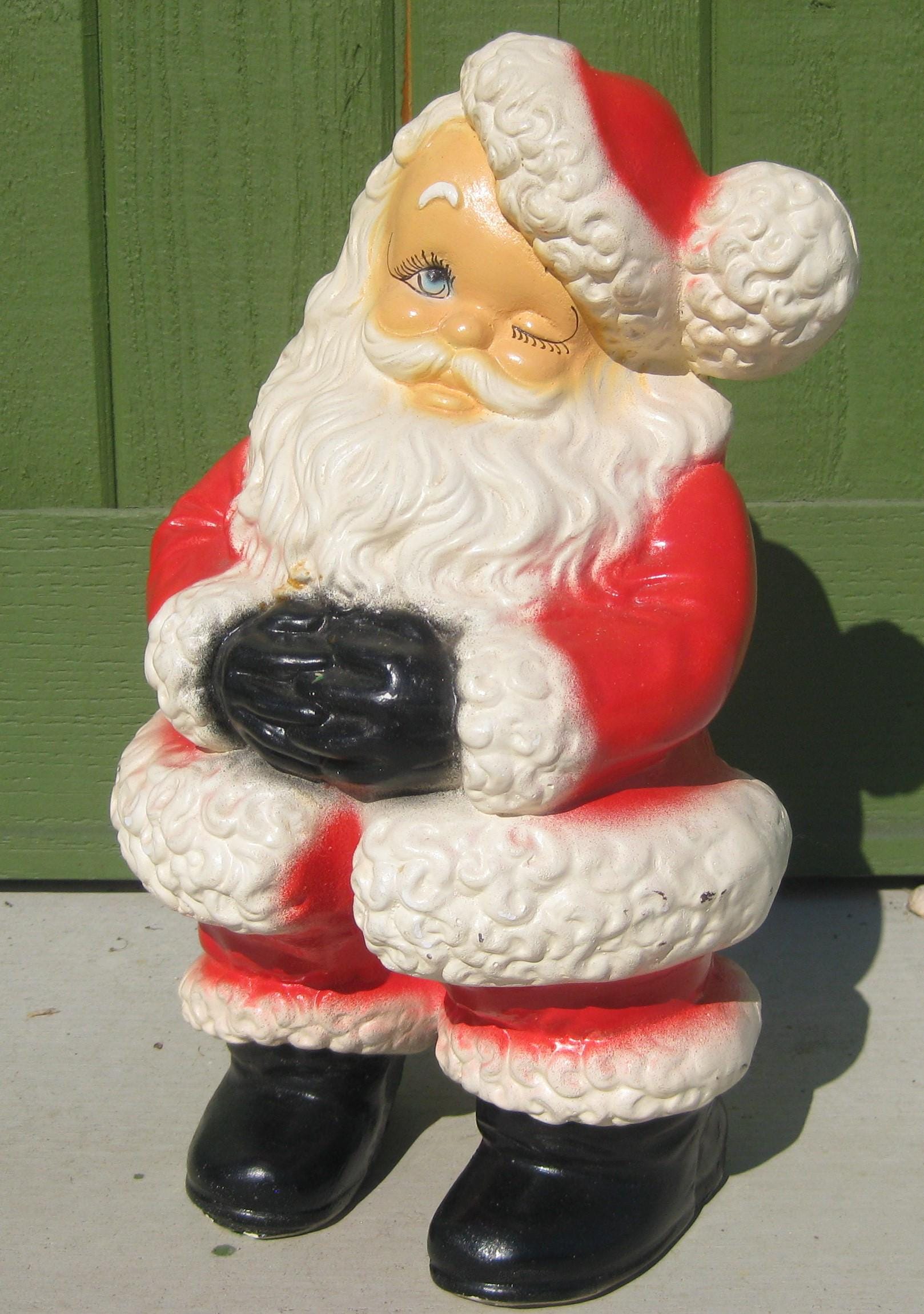 ビンテージ　バランストイ　サンタクロース BIG Vintage Chalkware Plaster Santa Claus 14