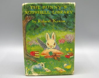 Vintage The Bunny's Nutshell Library Robert Kraus 1965 Harper Row Boxed 4 Mini Books