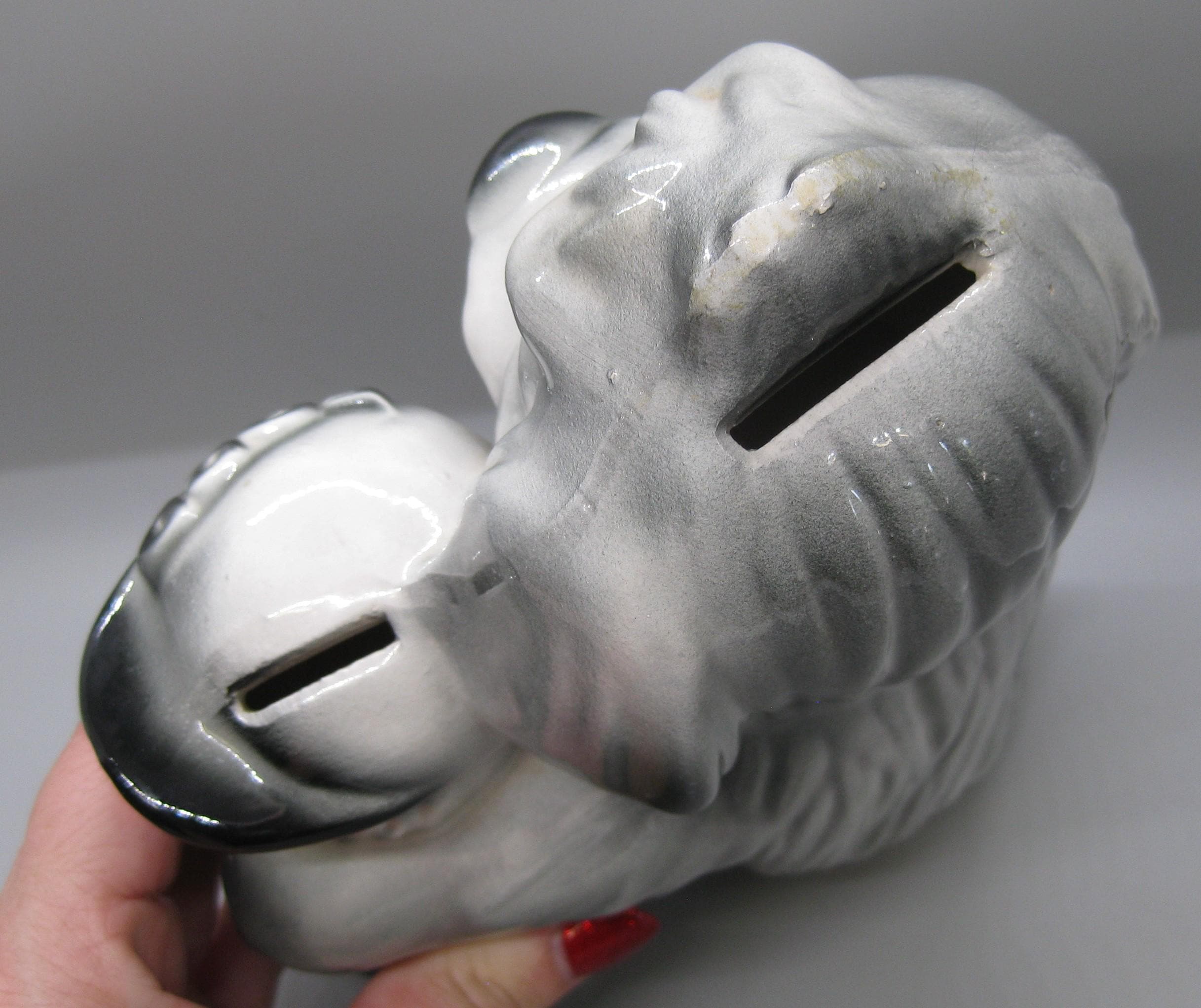 Vintage 50s Ford Shaggy Dog Dealer Promo Pottery Ceramic Coin