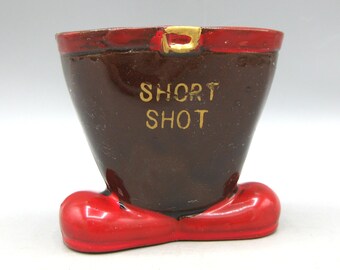Bicchierino da shot di liquore in ceramica vintage anni '50 Short Shot
