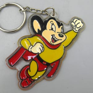 Vintage 1989 Mighty Mouse Plastic Key Chain Keychain Fob - Etsy