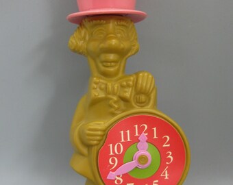 Vintage 60s Alice in Wonderland Mad Hatter Novelty Avon Bubble Bath Figural Plastic Bottle