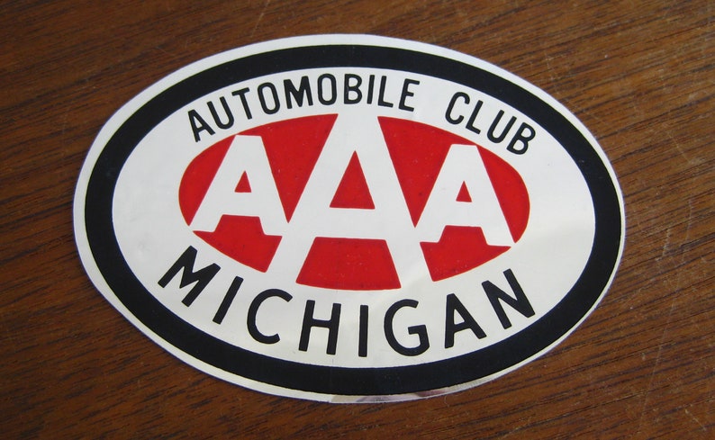 Aaa Auto Club Near Me >> Vintage 50s Aaa Automobile Club Michigan Mirrored Decal Car Etsy Aaa Auto Club Near Me >> Vintage 50s Aaa Automobile Club Michigan Mirrored Decal Car Etsy