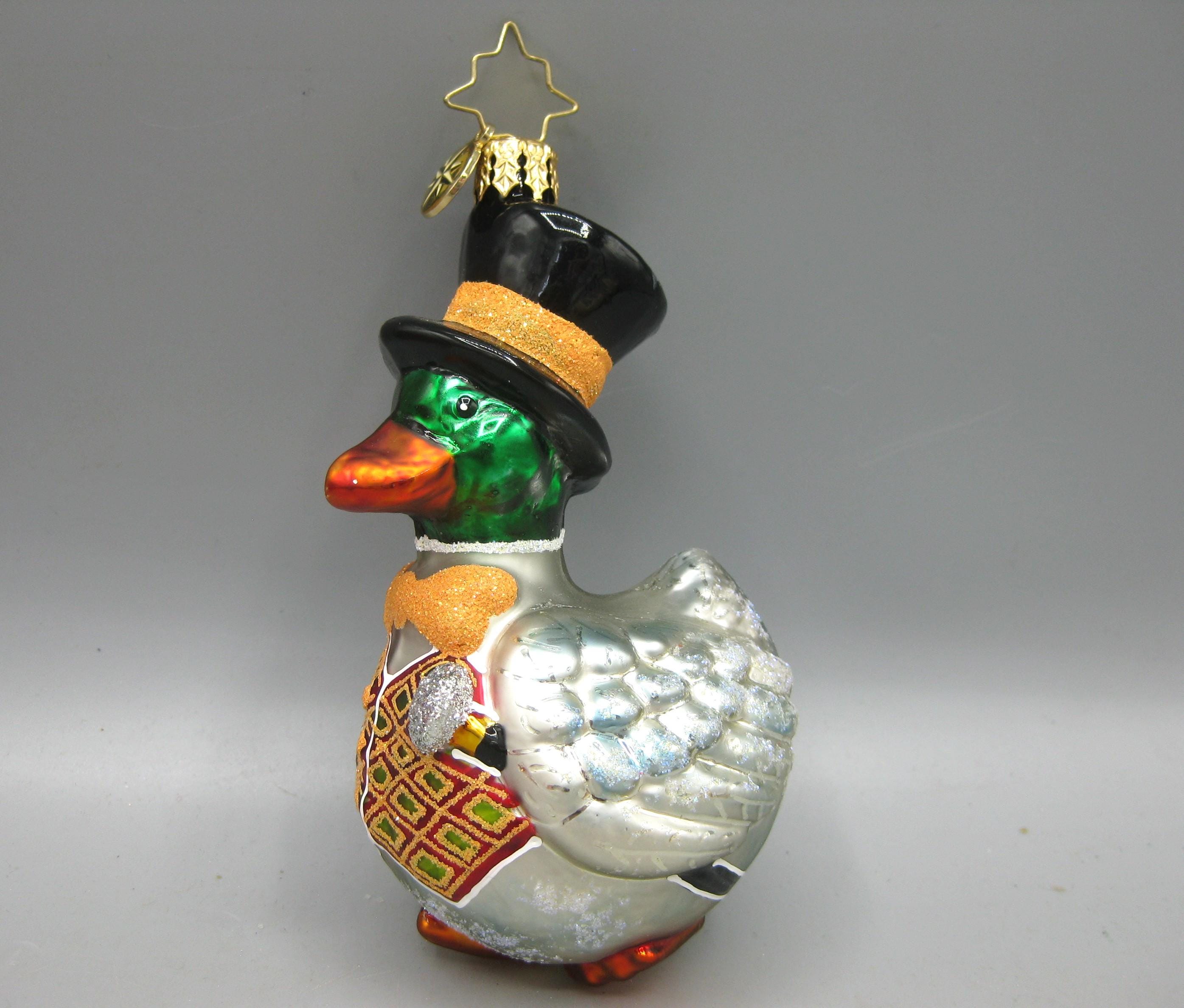 【misen2014 さま】ornament ❀ まん丸キュートな ヒヨコさん Vintage Christopher Radko the Peabody Hotel Memphis Duck Glass