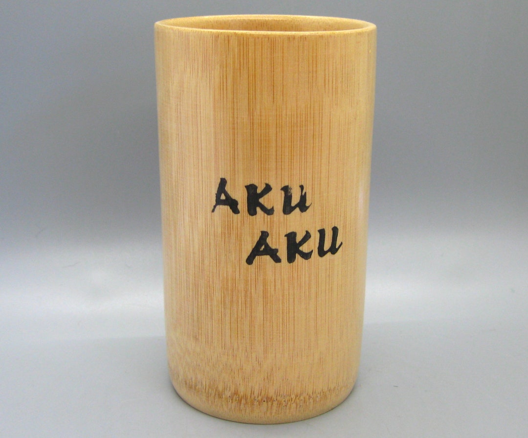 Vintage Tiki Mug 60s Aku Aku Las Vegas Natural Bamboo Tiki Etsy