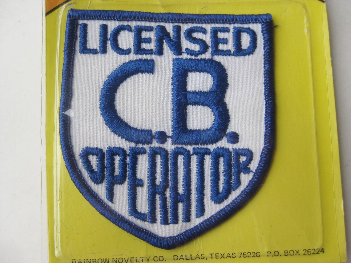 Vintage Licensed CB Radio Operator Trucker Embroidered Etsy