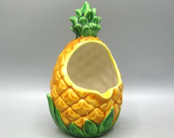 Vintage Pineapple Ashtray Ceramic Tiki Bar Kelvin's Novelty Bar Top Restaurant Ashtray