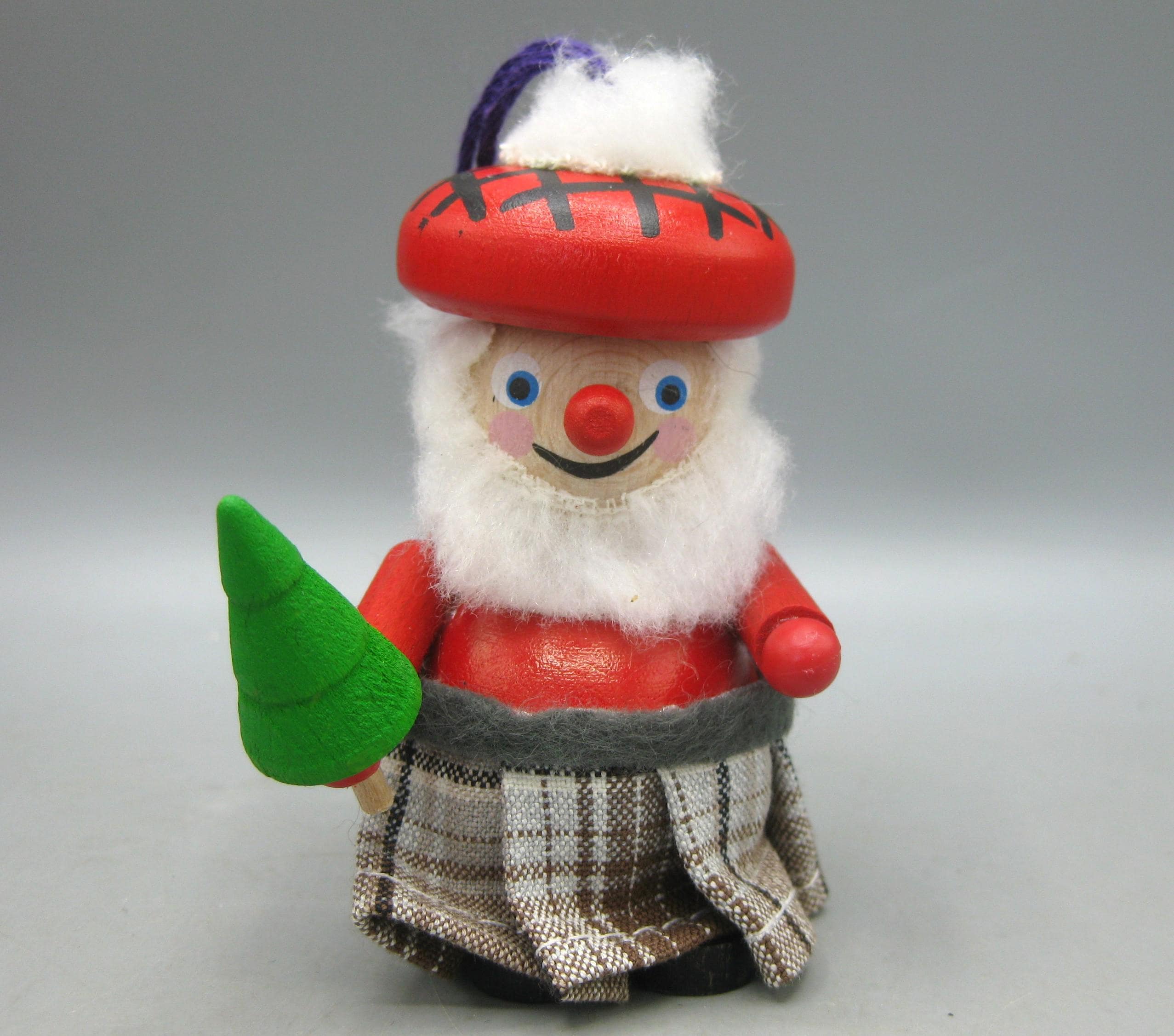 Steinbach German Gnome Nisse Vintage Scottish Santa Claus Wooden